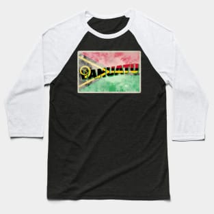 Vanuatu vintage style retro souvenir Baseball T-Shirt